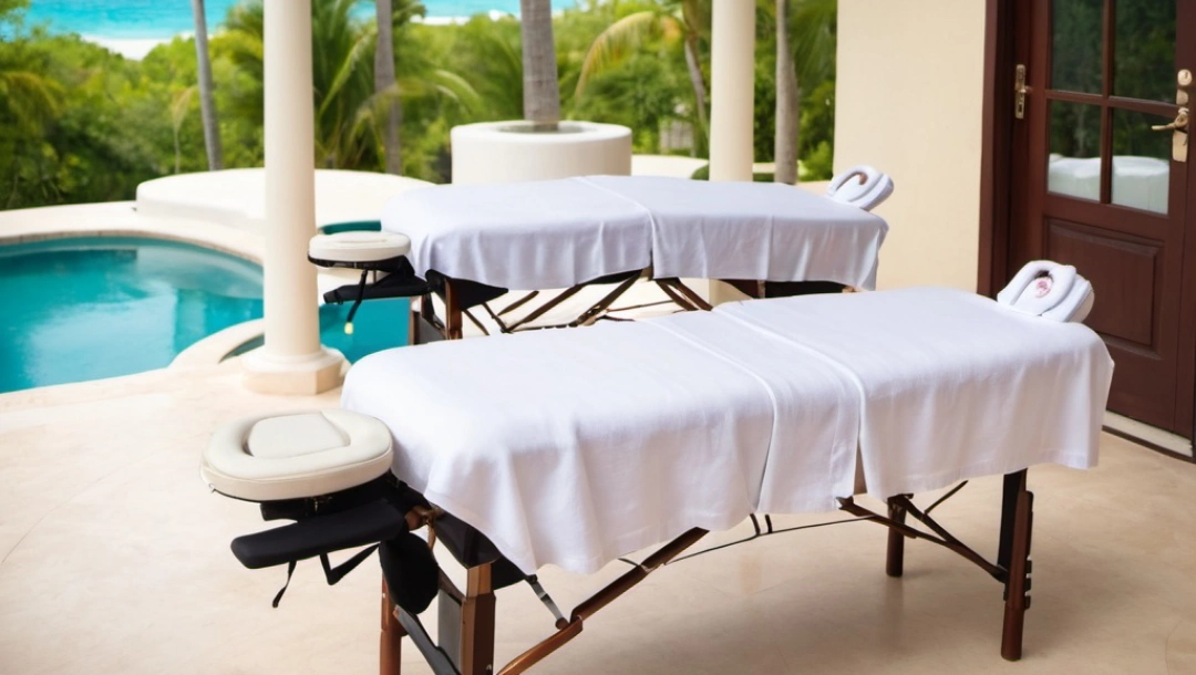 st maarten massage onsite massage tables at villa